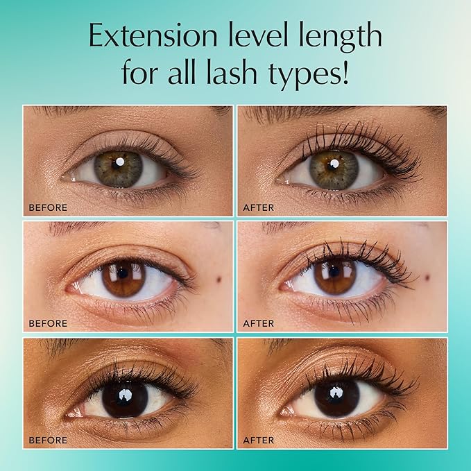 Thrive Causemetics Liquid Lash Extensions Mascara, Tubing Thrive Mascara Lengthening, Volumizing & Curling, Smudge Proof, Washable, No Clumping or Flaking, Vegan & Cruelty Free, Brynn (Rich Black)