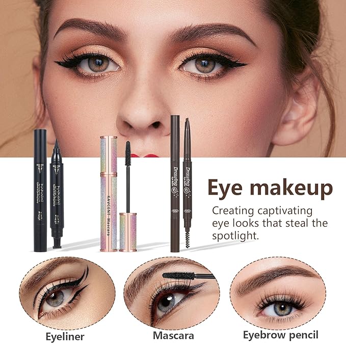 30 Pieces Makeup Kit for Women Full Kit, TooAemiS Professional Makeup Kit for Teens or Adult, All in One Makeup Sets Include Eyeshadow Palette Lipstick Concealer Foundation Mascara Loose Powder Etc