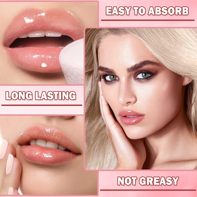 2PCS Bee Lip Balm Honey Pot,Honey Lip Balm With Honey Spoon,Honey Lip Mask Moisturizing Hydrating Prevents Dry and Chapped Lips,Lip Exfoliating Bee Lip Balm（Honey+Strawberry）