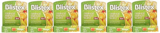 Blistex Lip Protectant SPF 15 Orange Mango Blast.15 oz (Pack of 6)