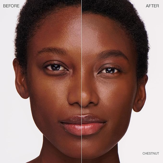 Ogee Complexion Perfecting Liquid Foundation - Lightweight Tinted Moisturizer For Face (Chestnut 13.75W - Deep Auburn, Rich-Golden Undertones) - with Vitamin C & Jojoba Oil - Certified Organic