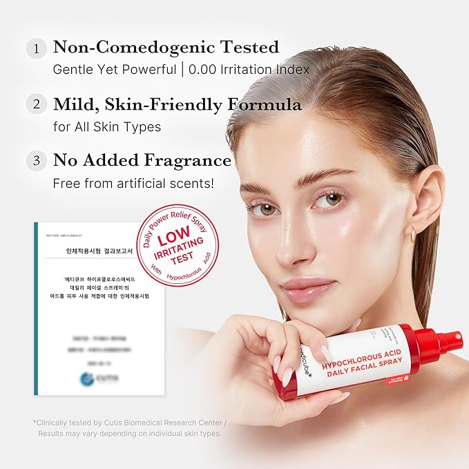 medicube Power Soothing Spray | Hypochlorous Acid Spray For All Skin Types, Delicate Skin | Daily Skin Solution & Post-Sun Care | HOCI Facial Mist for Soothing & Calming | Korean Skincare | 4.22 fl.oz