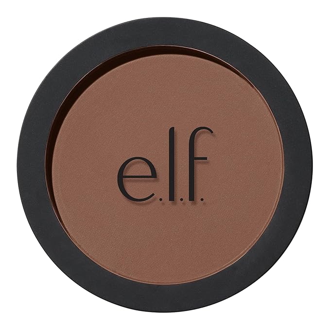 e.l.f. Primer-Infused Bronzer, Long-Lasting, Lightweight & Buildable Powder Bronzer, Delivers A Matte Finish, Vegan & Cruelty-Free, Desert Sun
