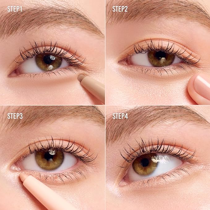 COLORGRAM Under Eye Highlighter Stick 07 Warm Peach | Silky-Smooth Long-Lasting Highlighter & Contouring Stick for Smudge-Proof, Shining Daily Makeup | K-Beauty Face Highlighters & Luminizers