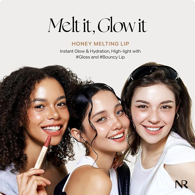 Nature Republic HONEY MELTING LIP (00 CHAI MILK TEA) SOFT LIP STICK Hydrating Gloss, Moisturizing balms, Sheer tint, Shine & Nude, Glowy Finish, korean make up