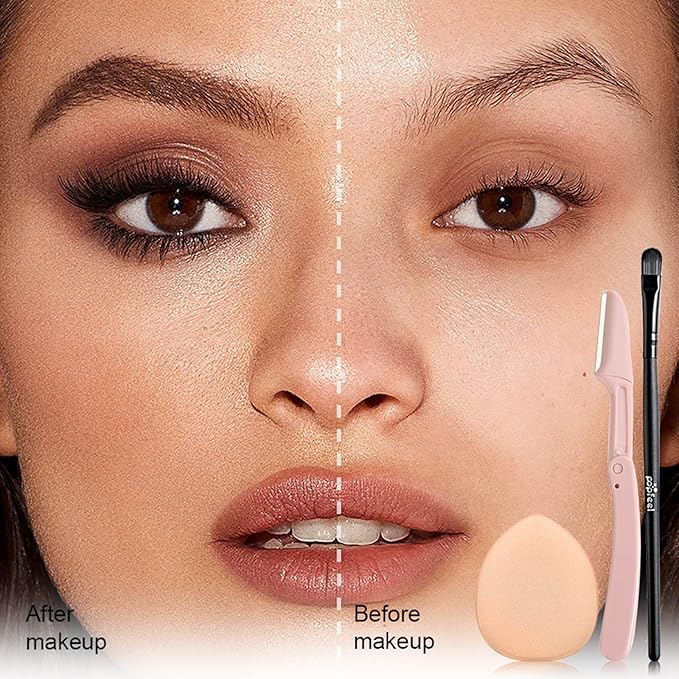 All-in-one Holiday Make up Gift Set | Makeup Kit for Women Full Kit Essential Starter Bundle Include Eyeshadow Palette Lipstick Blush Foundation Concealer Face Powder Mascara Lipgloss Brush