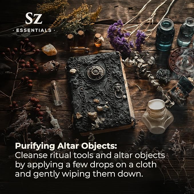 Evil Eye Protection Pure Essential Oil Blend - All-Natural Oils for Spells, Cleansing, Amulets & Rituals - Safeguard Against Negativity Evil & Harm -Therapeutic Grade & Vegan (5ml)