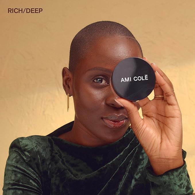 Ami Colé Skin Melt Talc-Free Loose Setting Powder Rich Deep, face powder, makeup, finishing powder, lightweight