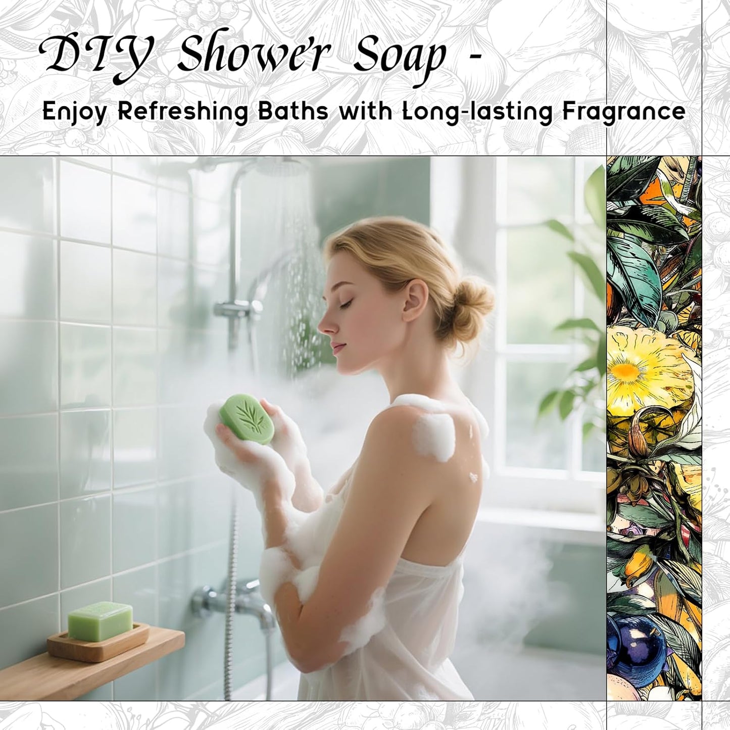 HIQILI Water Lily Moonbeam Fragrance Oil for Diffuser, Candles, Soap & Perfume Making, Floral Scent, Long-Lasting Aroma - 1 Fl Oz