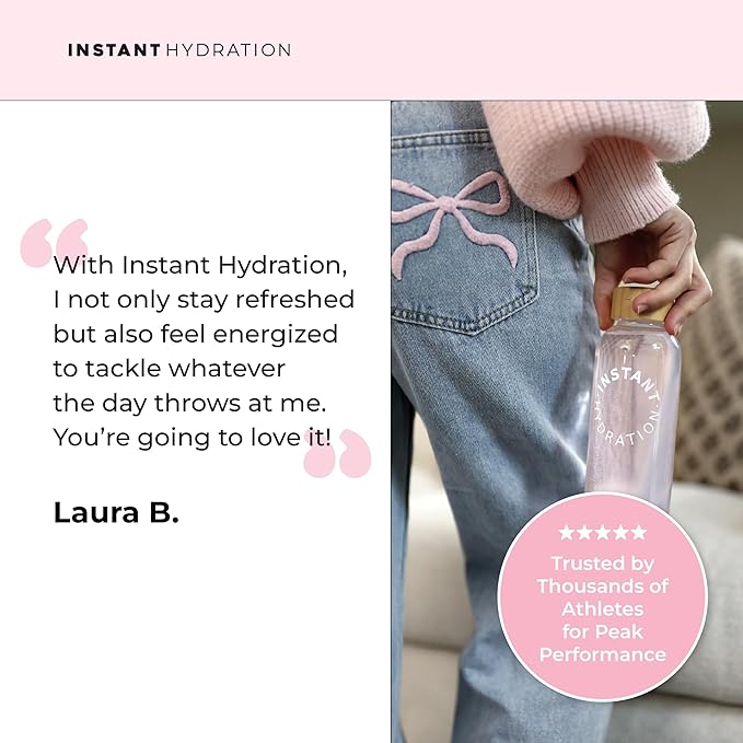 Instant Hydration Electrolytes Powder Packets - Cotton Candy Drink Mix - Zero Sugar - Keto, Vegan, Gluten-Free, Non-GMO - Boost Recovery, Brain Health, Muscle & Tissue Support- 30 Sticks