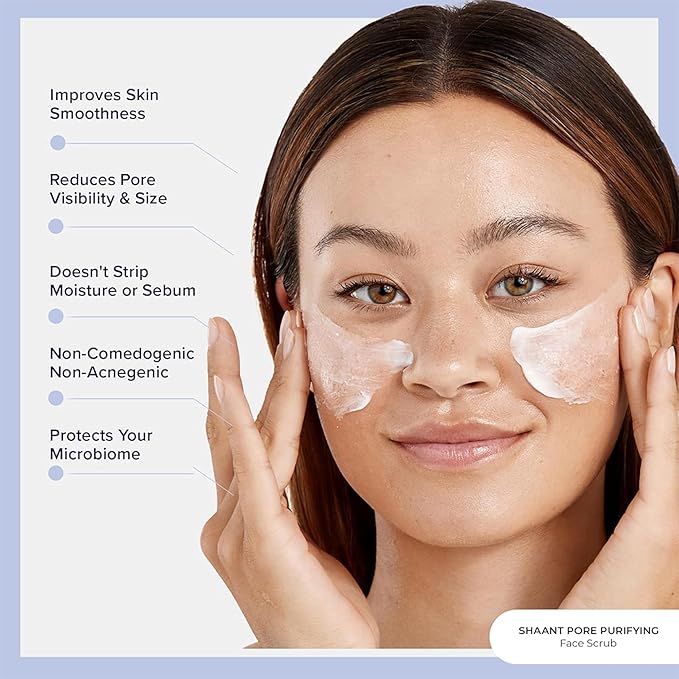 Codex Labs Shaant Deep Cleanse & Tone Kit, Pore Purifying Scrub (100g) & Refining Toner (100ml) - Oil Control & Pore Minimizer - for Acne Prone Skin - with 2% Salicylic Acid, 2% Gluconolactone (PHA)