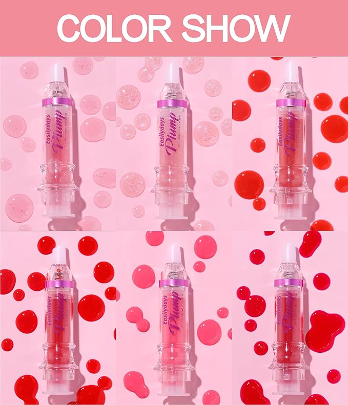 Lip Gloss Plumper Glossy Lip Lipstick, Lifter Gloss, Hydrating, Volumizes, High-Shine, Lip Plumping Lip Glass Mirror Lip Glaze Lip Makeup, Plump And Pout Lip Plumper for Women Girls