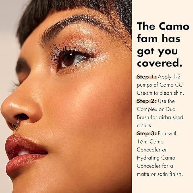 e.l.f. Camo CC Cream, SPF 30 Color-Correcting Medium-To-Full Coverage Face Foundation, Delivers An Airbrushed Finish, Vegan & Cruelty-Free, Light 250 W