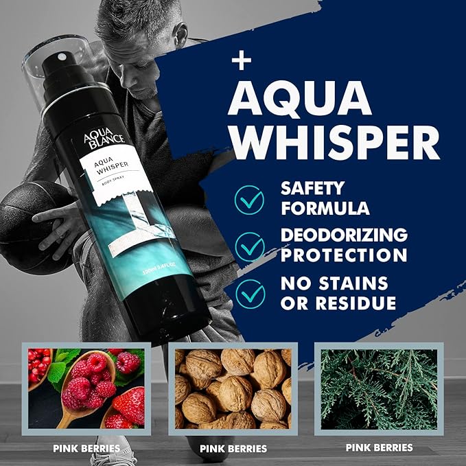 Deodorizing Body Spray for Men, Mens Body Refreshing Spray, Fragrance Mist, Pack of 3, Each 3.4 Fl Oz, Total 10.2 Fl Oz