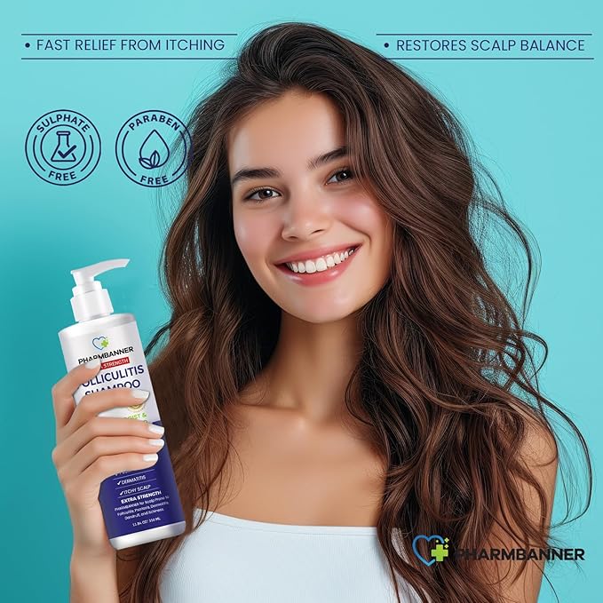 Anti-Fungal Shampoo and Conditioner Set – Tea Tree & Argan Oil for Folliculitis, Seborrheic Dermatitis, Scalp Psoriasis – Relieves Itchy, Flaky, Dry Scalp – Sulfate & Paraben Free