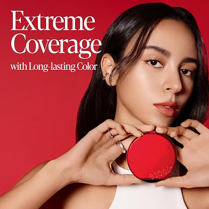 espoir [NEW] Be Velvet Cushion Foundation | Quick and Easy Coverage with Long-lasting Color by Zero Oxidation (#20 Vanilla, 0.46 Ounce (Pack of 1))