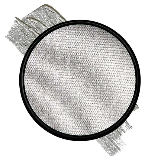 Mehron Paradise FX Metallics – Metallic Silver 1.4 oz | Professional Water Activated Shimmering Metallic Paint for Raves, Costumes, Special Effects, Halloween, Stage, Screen, Theater & Cosplay FX