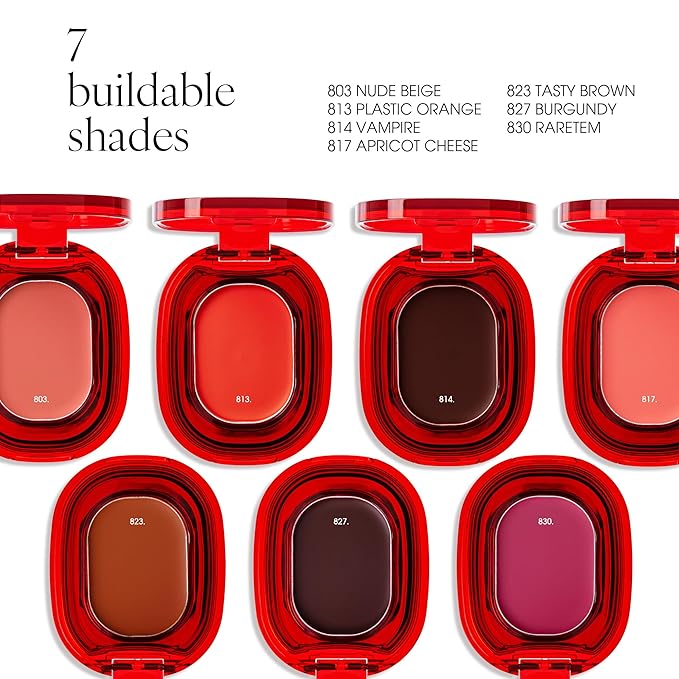 AIR LIPS 803 NUDE BEIGE, Lip & Cheek, Natural Soft Matte Finish & Buildable, Airy Formula (1.2g, 0.003 oz.)