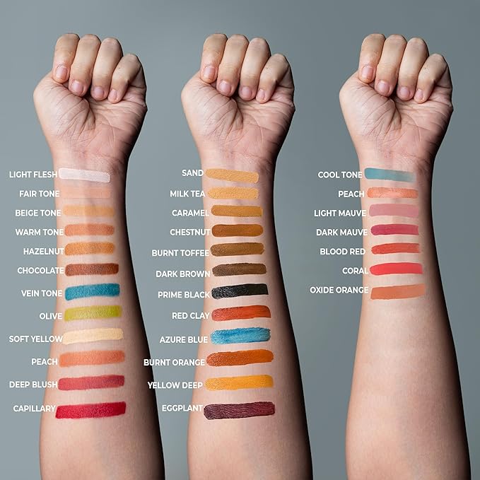 Alcohol Palette Refill Pans - Skin Tones - Red Clay