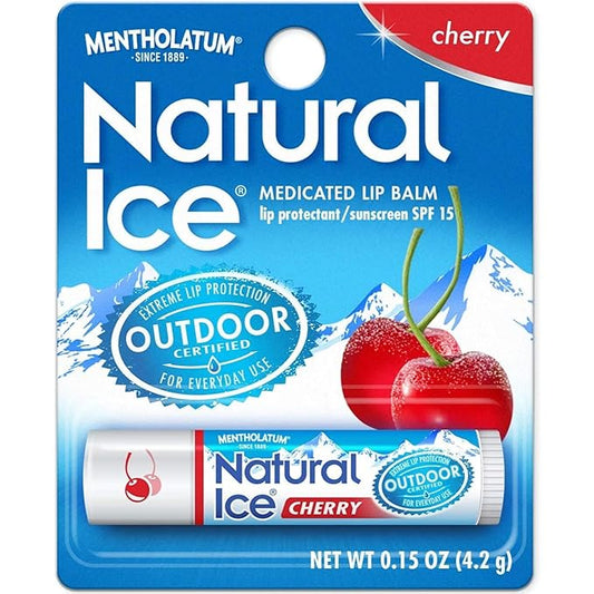 Natural Ice Medicated Lip Protect SPF 15 Cherry 12 Pkgs
