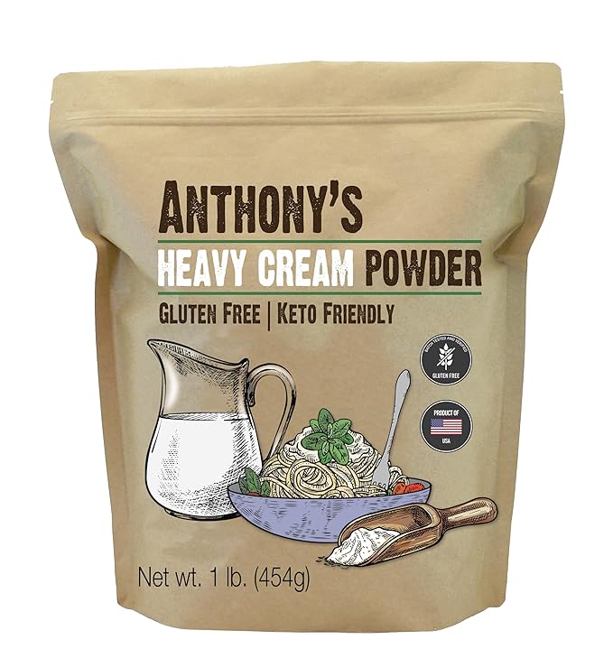 Anthony's Heavy Cream Powder, 1 lb, Gluten Free, Non-GMO, Keto Friendly, Product of USA