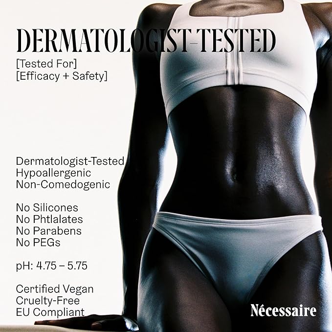 Nécessaire The Body Lotion with Pump. Hinoki. Multi-Peptide Firming Lotion to Moisturize, Firm, Strengthen. 2.5% Niacinamide, Vitamin C/E + Omega 6/9. 450ml / 15.2 fl oz