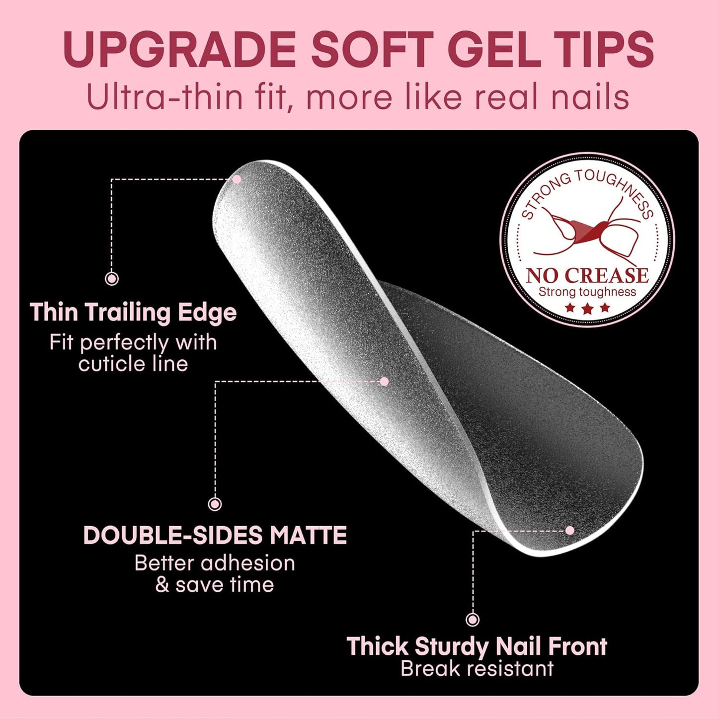 504pcs Toe Nail Press Ons: Squavol Toe Nail Tips Full Cover Fake Toenail, 15 Sizes Square Round Oval Press on Toenails for Women Big Wide Nail Extensions Home DIY Salon