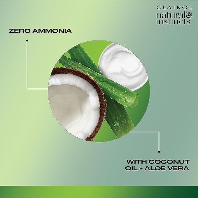 Clairol Natural Instincts Demi-Permanent Hair Dye, 5W Medium Warm Brown Hair Color, Pack of 1