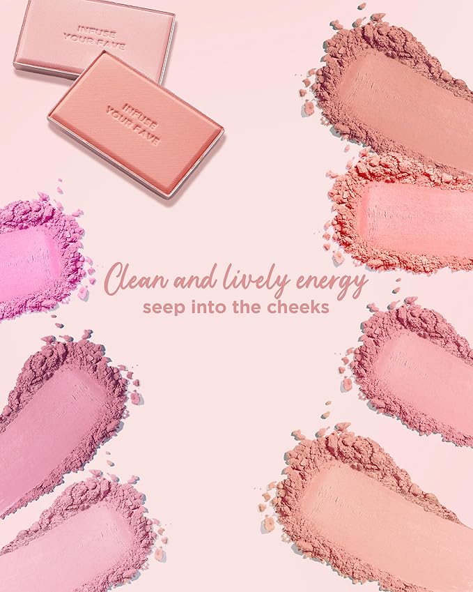 HOLIKA HOLIKA Infusing Blush with Brush - Lightweight, Smooth, Blendable Cheek Blusher, Sebum-Control, Natural Pore Coverage, Built-In Brush, Long-Lasting Pigment for Romantic Mood (04 MOOR)