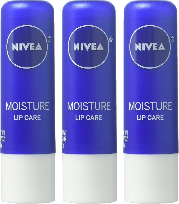 Nivea Moisture Lip Care 0.17 OZ (Pack of 3)