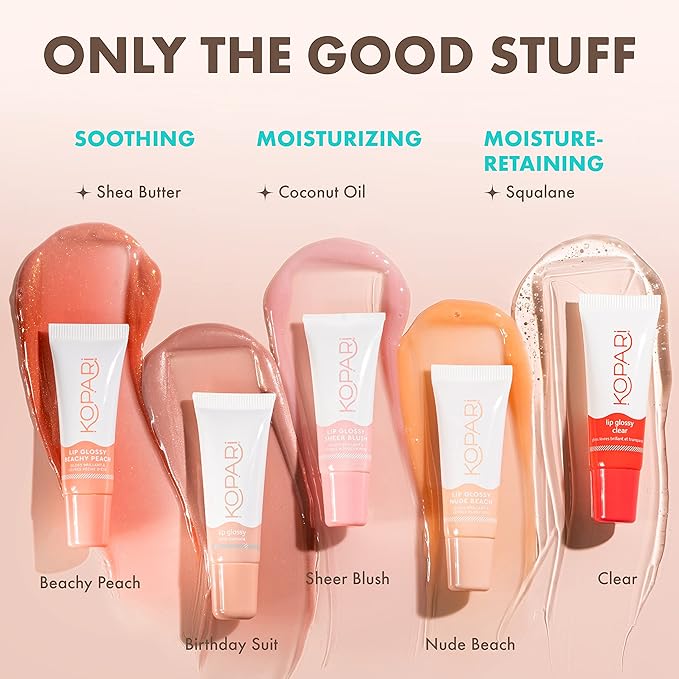 Kopari Nude Peach Lip Glossy 1pk