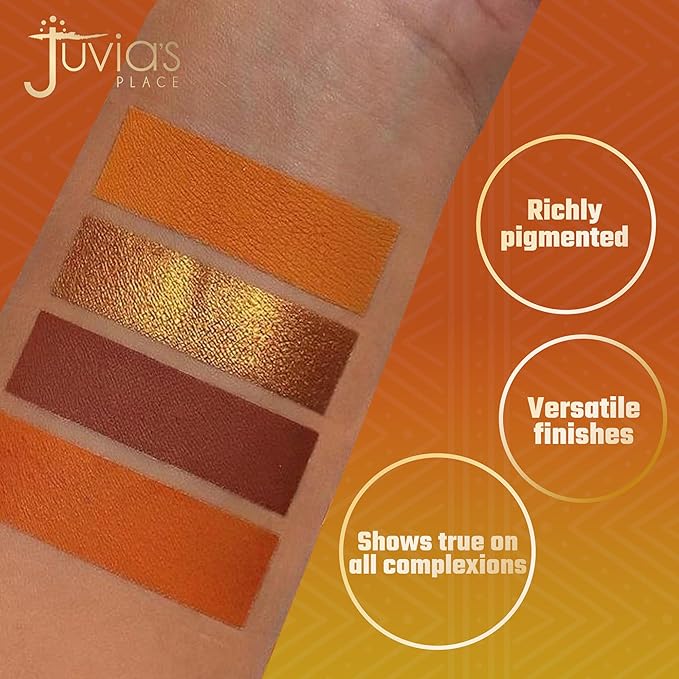 Juvia's Place Rebel Quad Honey Eyeshadow Palette - Professional Eye Makeup, Pigmented Eyeshadow Palette, Makeup Palette for Eye Color & Shine, Pressed Eyeshadow Cosmetics, Shades of 4