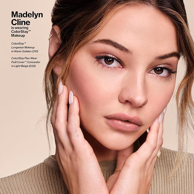 Revlon Liquid Foundation, ColorStay Face Makeup for Combination & Oily Skin, SPF 15, Medium-Full Coverage with Matte Finish, Golden Beige (300), 1.0 oz