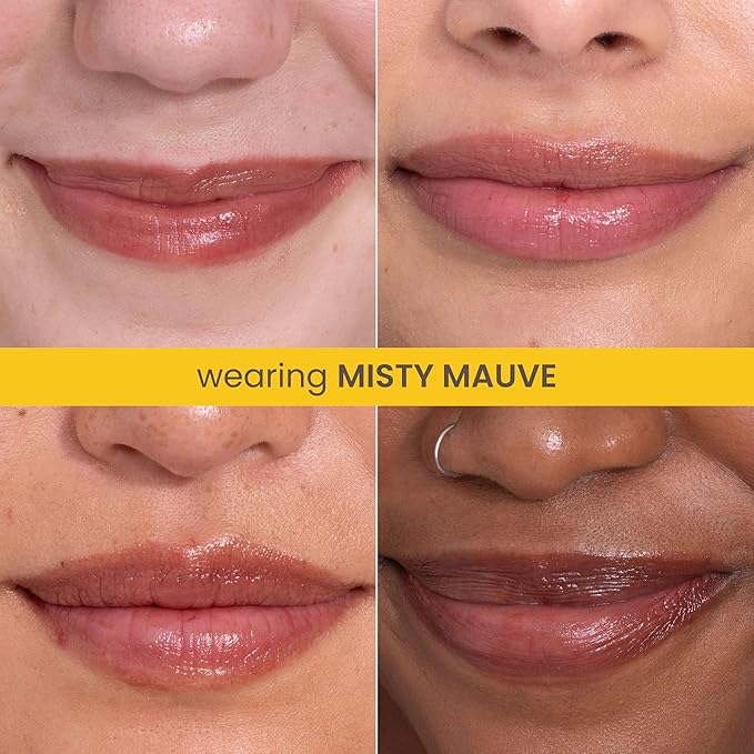 Burt’s Bees Back To School Gift Ideas, Tinted Boosted Balm, Misty Mauve, Hydrating Tinted Lip Balm with Vitamin C, E, and F Core, 24 Hour Lip Moisturizer, 100% Natural Origin, 1 Count, 0.16oz