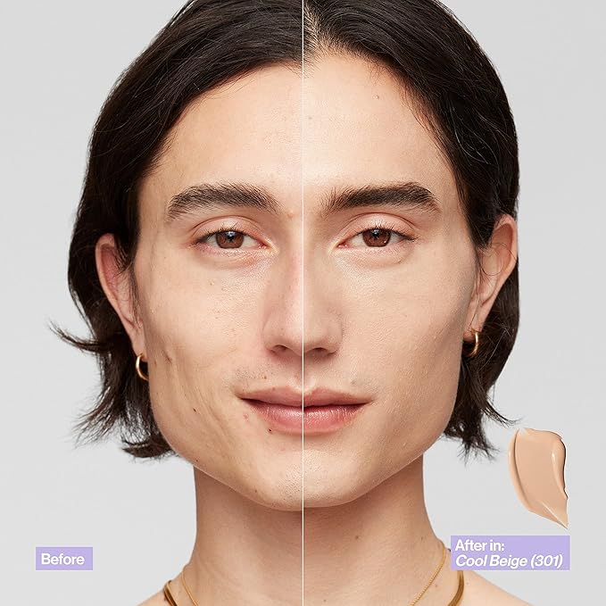 Revlon Illuminance Skin-Caring Liquid Foundation, Hyaluronic Acid, Hydrating and Nourishing Formula with Medium Coverage, 309 Toasted Beige (Pack of 1)