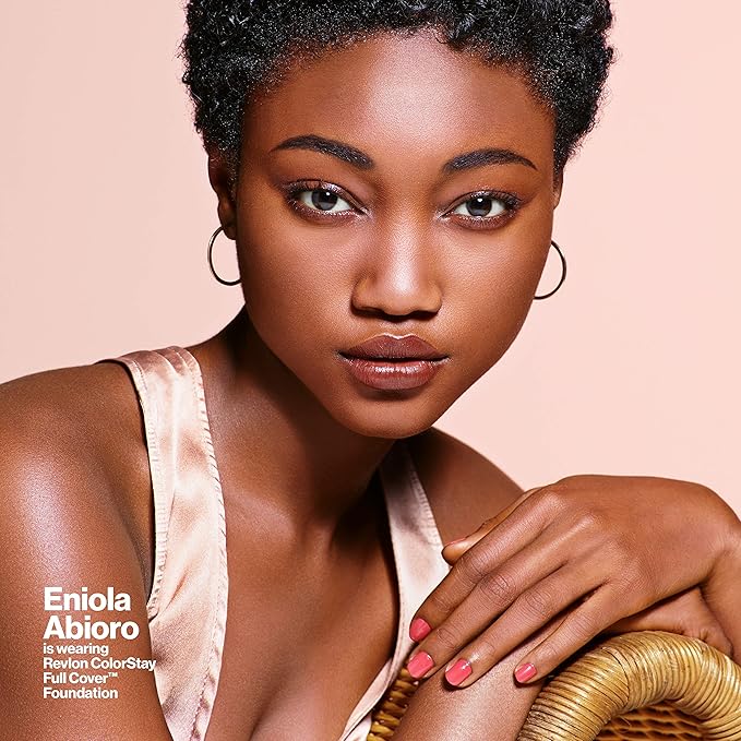 Revlon ColorStay Full Cover Longwear Matte Foundation, Heat & Sweat Resistant Lightweight Face Makeup, Natural Tan (330), 1.0 oz