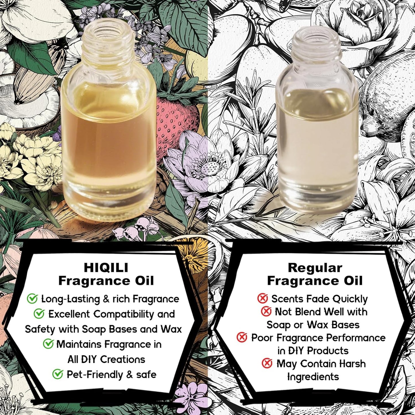 HIQILI Vanilla Fragrance Oil for Body Spray, Diffuser Use, Essential Oil for Candle, Soap, and Women Perfume Making - 5.07 Fl Oz