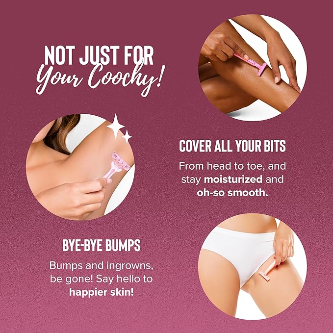 Coochy Intimate Shaving Cream | Shave Conditioner & Moisturizer for Face & Body | Ideal for Sensitive Skin Care, Anti-Bump | Island Paradise, 32 oz