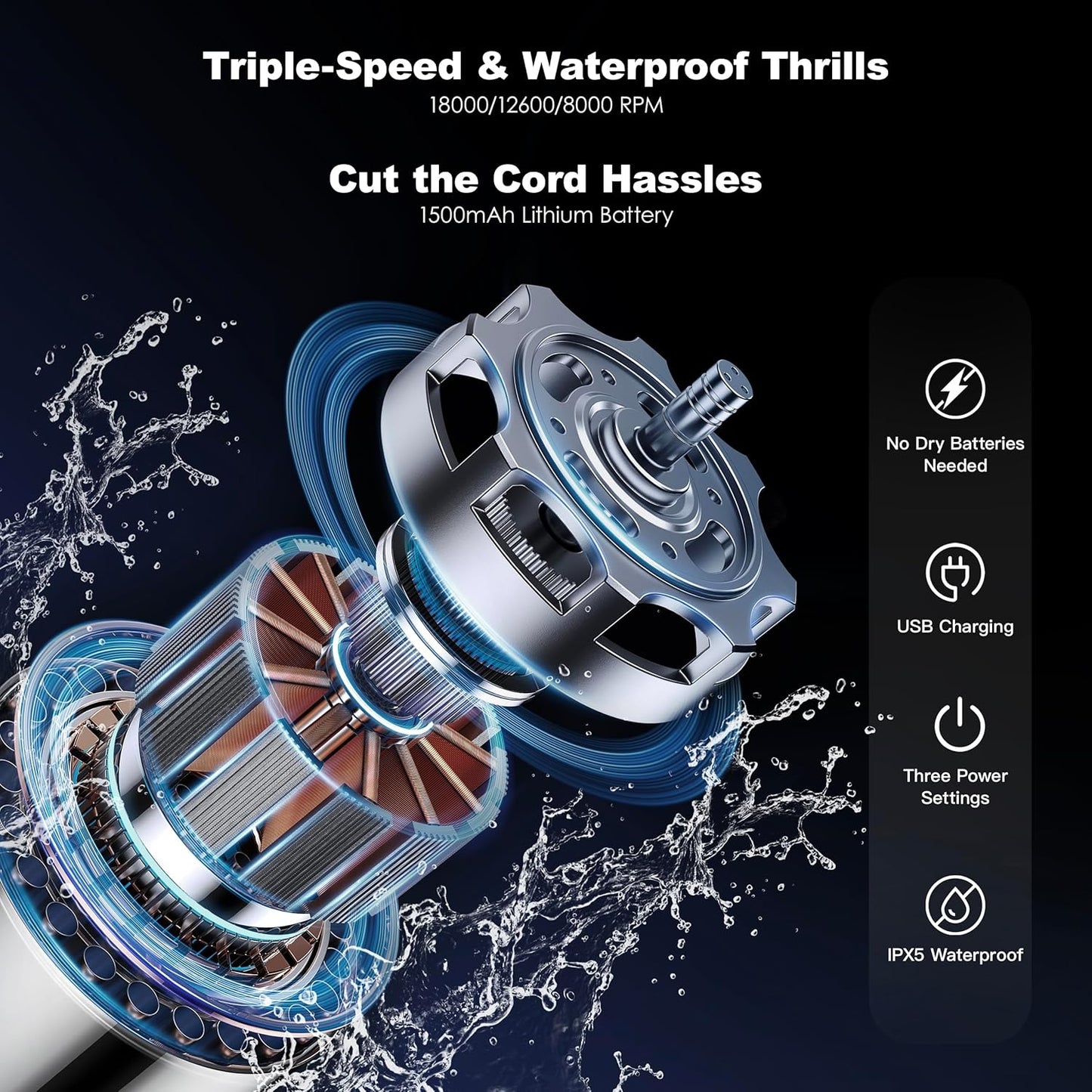 Electric Makeup Brush Cleaner Bundle with Tea Tree Oil Cleaner 6.76 fl.oz & Silicone Mat