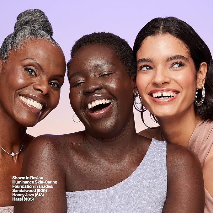 Revlon Illuminance Skin-Caring Liquid Foundation, Hyaluronic Acid, Hydrating and Nourishing Formula with Medium Coverage, 501 Toasted Caramel (Pack of 1)