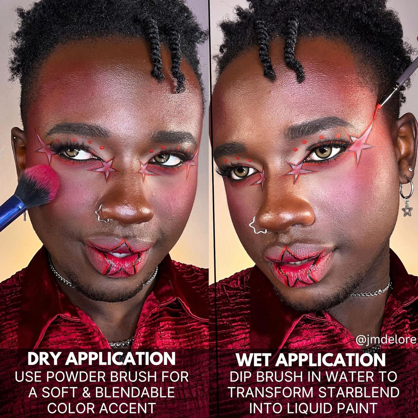 Mehron Makeup StarBlend Cake Makeup | Wet/Dry Pressed Powder | Powder Foundation | Orange Face Paint & Body Paint 2 oz (56g)