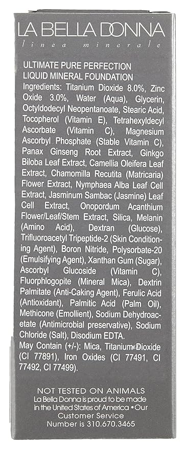 La Bella Donna Women's Ultimate Pure Perfection Liquid Mineral Foundation SPF 15 | Nicoletta