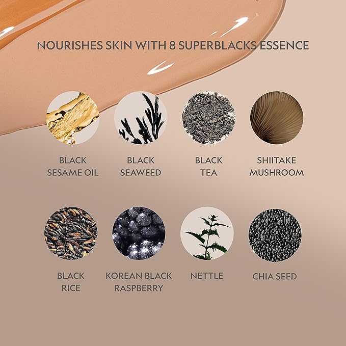 YENSA Super Silk Foundation - Full Coverage, Age-defying complex of Vitamin C, E, Ferulic, and Bakuchiol Oil (Deep 4) 1.0 fl oz