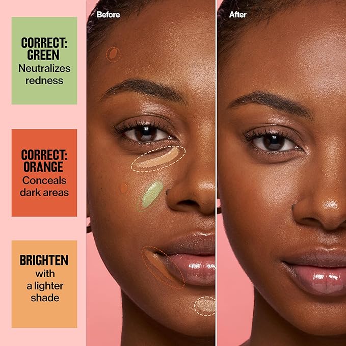 Revlon Glimmer Brightening Concealer, Liquid Under Eye Makeup, Made with Caffeine, Vitamin C, & Stevioside, 155, 0.3 fl oz