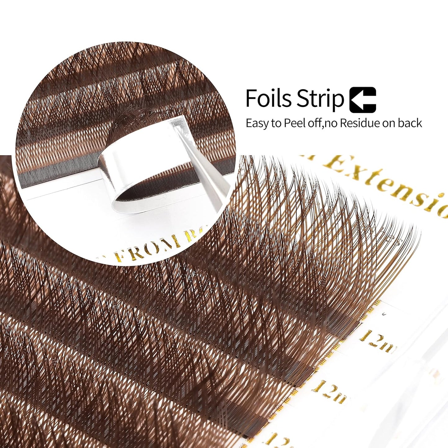 YY Lash Extensions Brown Eyelash Extensions Y Shape 0.07mm Thickness C Curl Mix 8-15mm Premade Fans Lashes Easy Fan Volume Lashes Individual Lashes(Brown-YY-0.07-C,8-15mm)