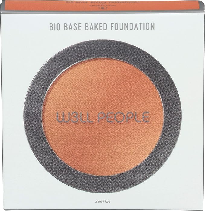 Well People Bio Powder Foundation, Lightweight & Hydrating Foundation For Perfecting & Smoothing Skin, Semi-Matte Finish, Vegan & Cruelty-free, 6N