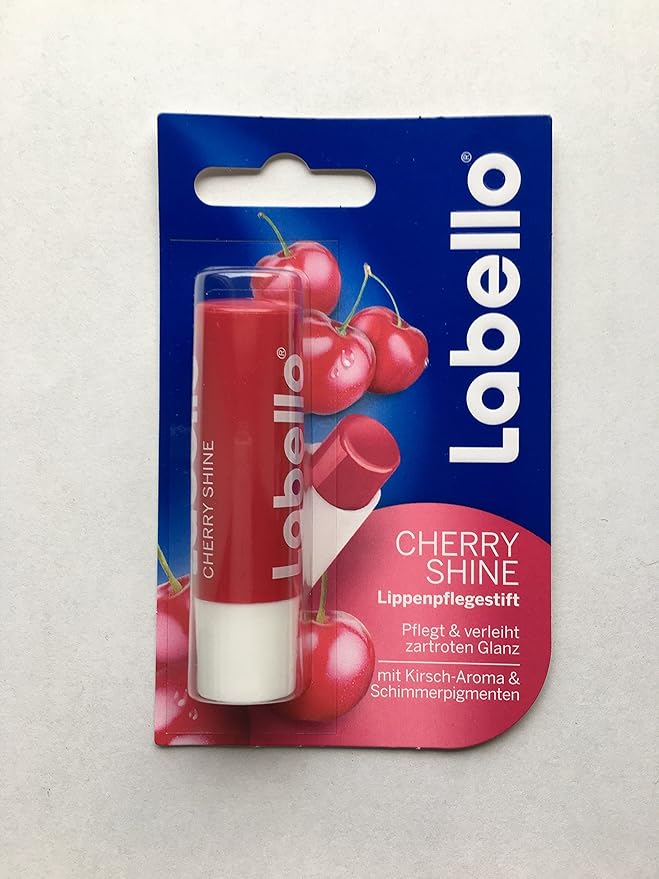 Labello Watermelon Shine, Labello Blackberry Shine, Labello Cherry Shine Lip Balm Bundle