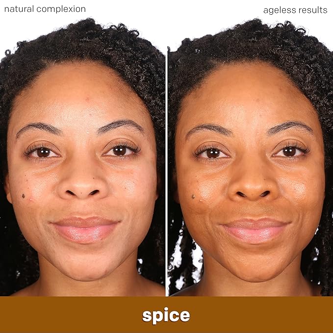 Almay Anti-Aging Foundation, Smart Shade Face Makeup with Hyaluronic Acid, Niacinamide, Vitamin C & E, Hypoallergenic-Fragrance Free, 700 Spice, 1 Fl Oz (Pack of 1)