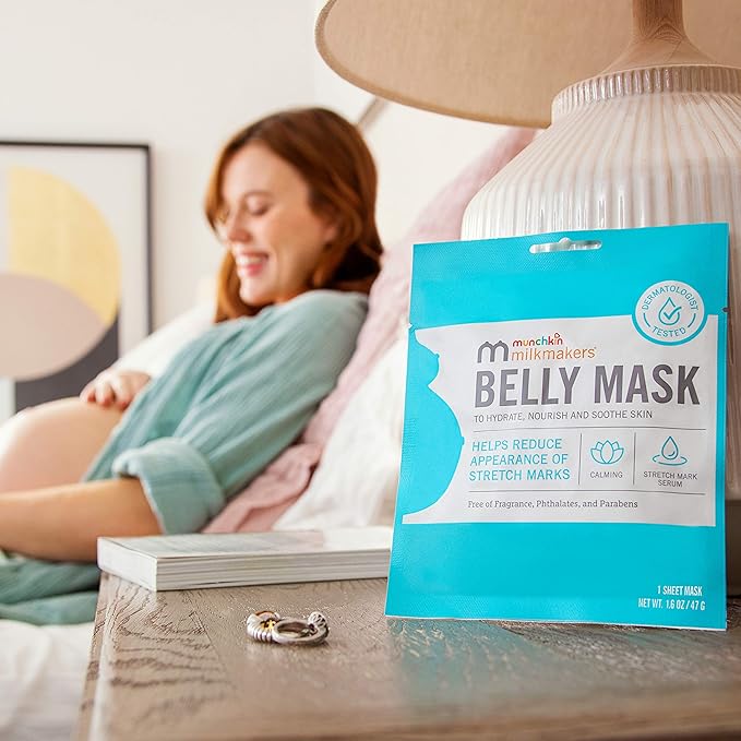 Munchkin® Milkmakers® Belly Mask for Pregnancy Skin Care & Stretch Marks, 3 Sheet Masks