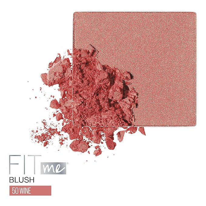 Maybelline Fit Me Blush, Lightweight, Smooth, Blendable, Long-lasting All-Day Face Enhancing Makeup Color, Wine, 1 Count